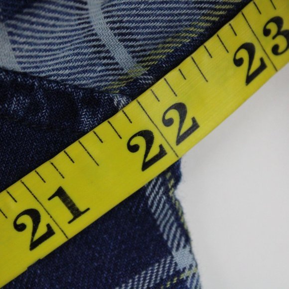 Retrofit Shirt Mens Blue Plaid Button Down Long Sleeve Collared Cotton Sz M - Picture 8 of 9